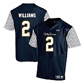 Notre Dame Fighting Irish 2 Dexter Williams Navy College Football Jersey Dzhi,baseball caps,new era cap wholesale,wholesale hats